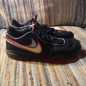 Black and Red Athletic Shoes